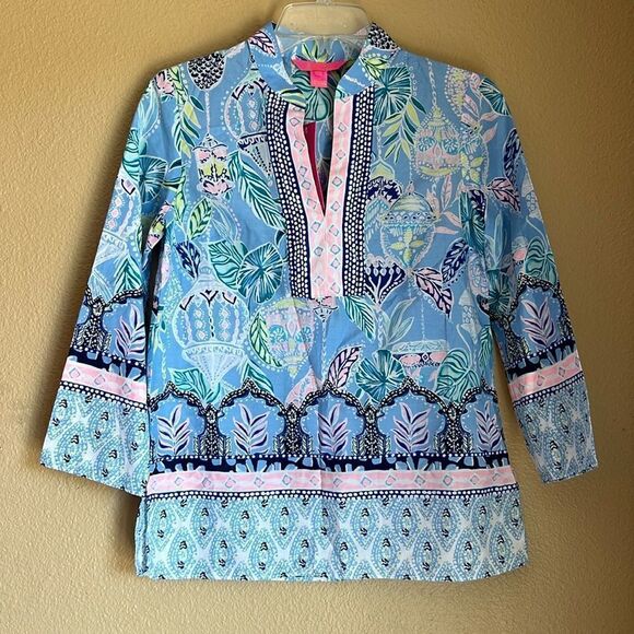 Lilly Pulitzer Top Asani tunic XXS - Picture 1 of 10